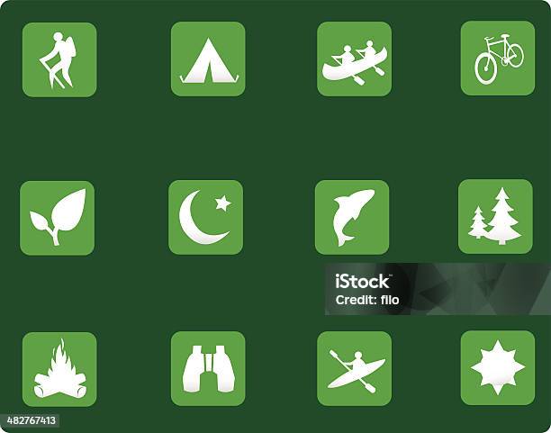 Outdoor Activities Icons Vector Stock Illustration - Download Image Now - Icon Symbol, Kayak, Activity