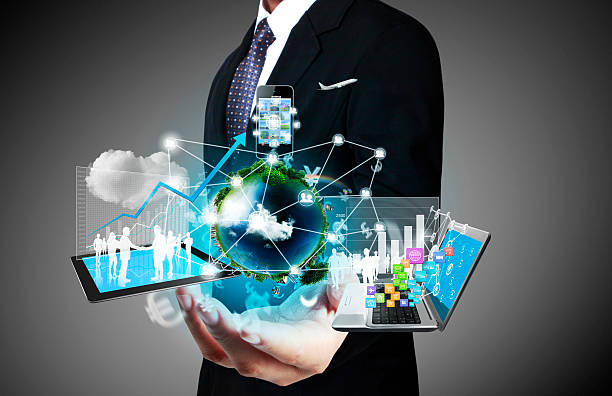 istock Tangible technology of business concept 482768289