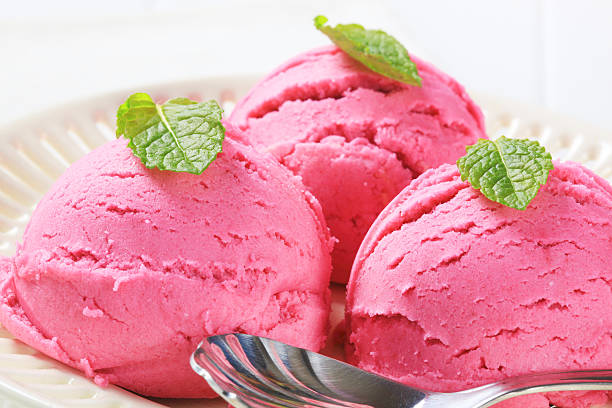 istock Scoops of strawberry ice cream 482769550