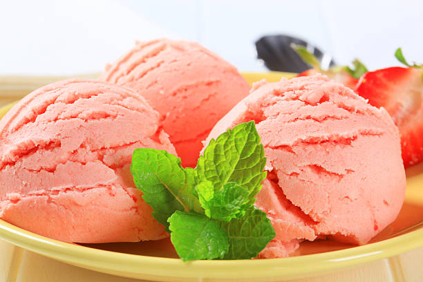 istock Scoops of strawberry ice cream 482769558