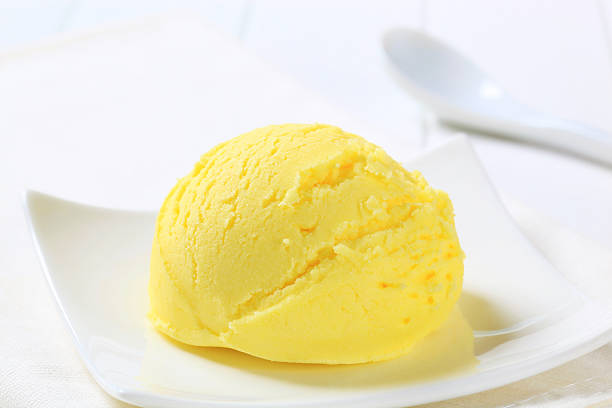 istock Scoops of yellow ice cream 482769572
