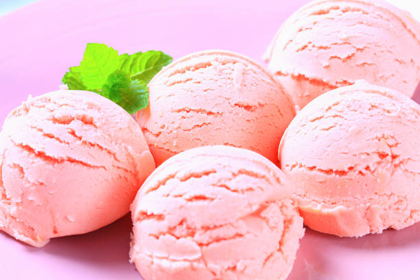 istock Scoops of strawberry ice cream 482769588