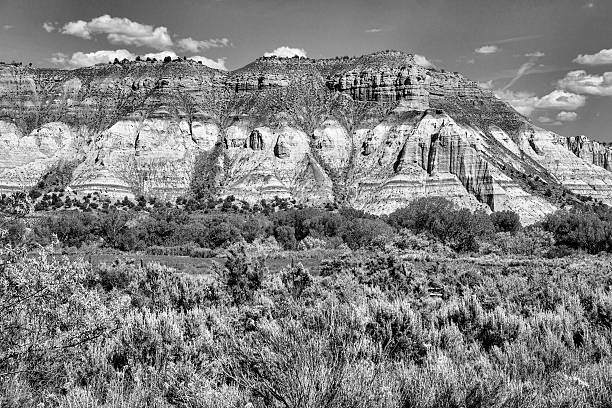 istock Grey Butte in Black and White 482769778