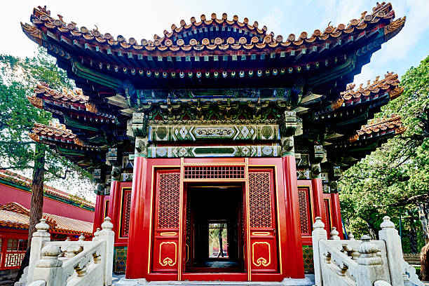 Forbidden City imperial palace Beijing China architecture detail of the imperial palace Forbidden City of Beijing China forbidden city beijing architecture chinese ethnicity stock pictures, royalty-free photos & images