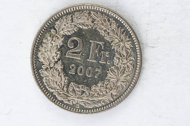 istock 2 Switzerland Franken Coin 2007 silver 482771112