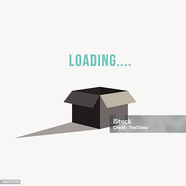 Box Loading Mark Box Concept Illustration Loading Stock Illustration - Download Image ...