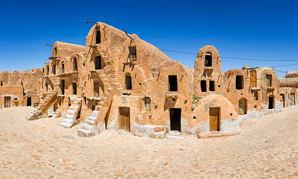 Ksar Ouled Soltane is a fortified granary, or ksar, located in the Tataouine district in southern Tunisia.A now-abandoned Berber fortified town used to securely store food. The ksar is spread out over two courtyards, each of which has a perimeter of multi-story vaulted granary cellars, or ghorfas. Like other ksour created by North African Berber communities, Ksar Ouled Soltane is located on a hilltop, to help protect it from raiding parties in previous centuries.