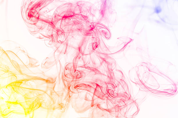 istock Colorful of Smoke on white background 482778858
