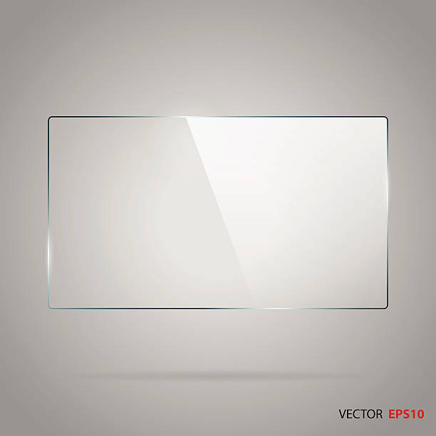 Vector of rectangle glass frame. Vector of rectangle glass frame with space for your text. glass material stock illustrations