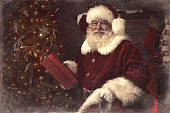 Real authentic Christmas photo of Santa Claus