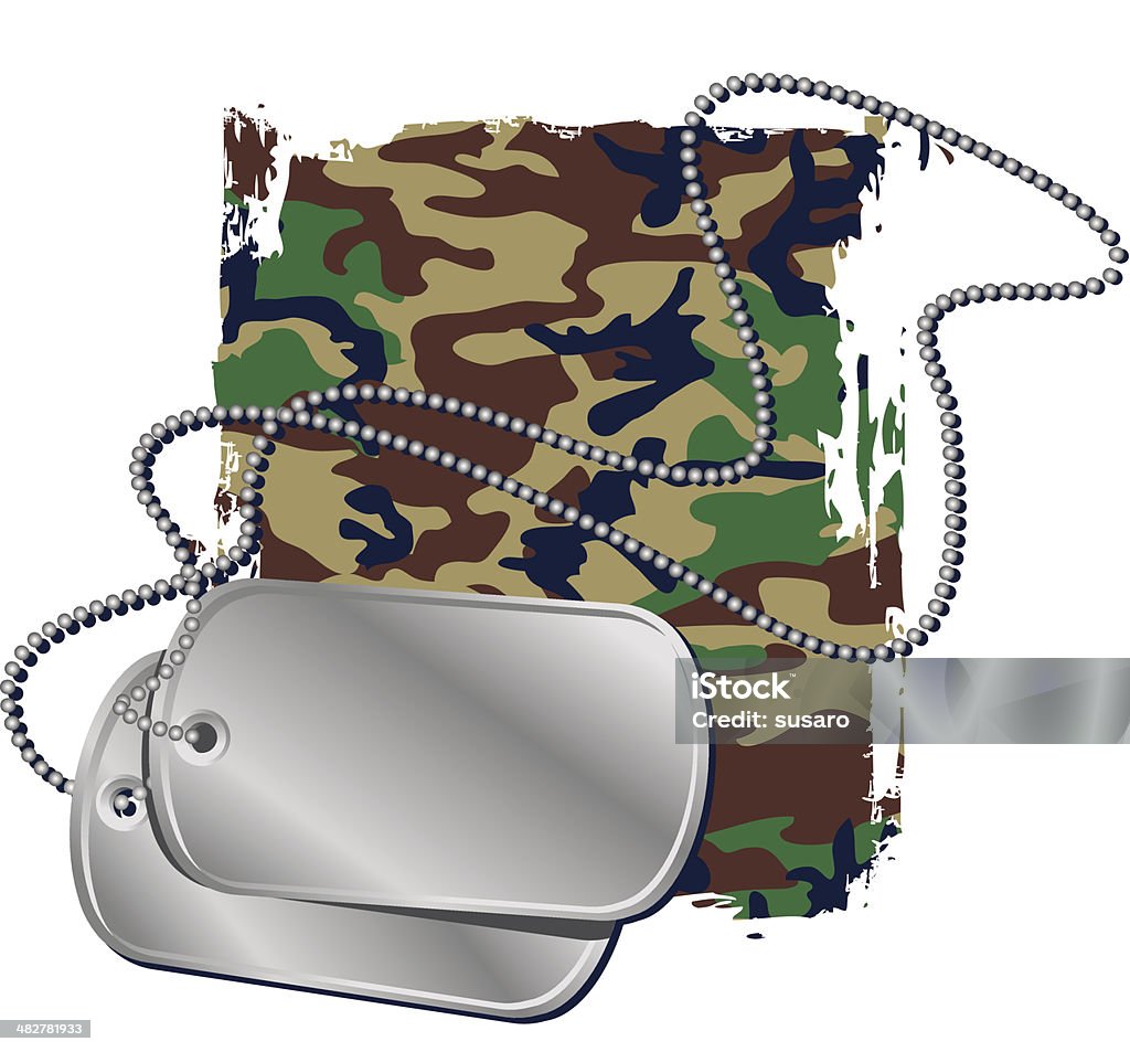 Dogtags - arte vettoriale royalty-free di Placca militare