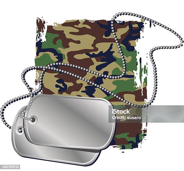 Dogtags - Immagini vettoriali stock e altre immagini di Placca militare - Placca militare, Sfondi, Catena