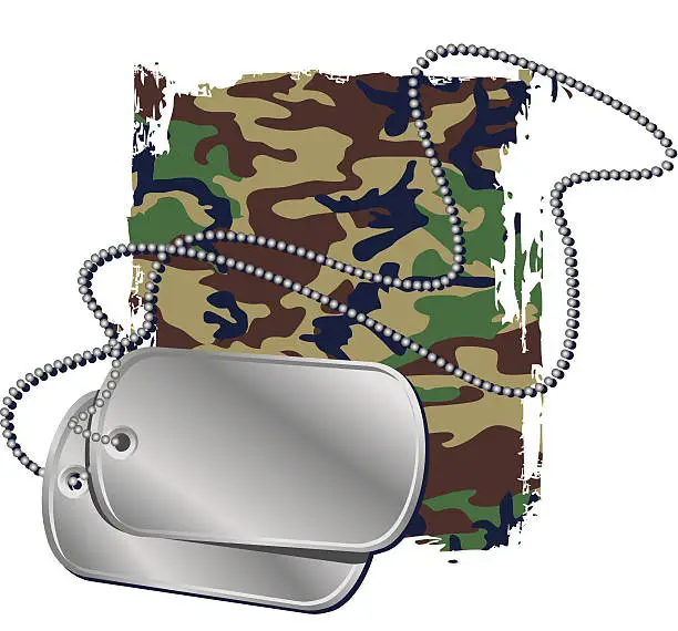 Vector illustration of Dogtags