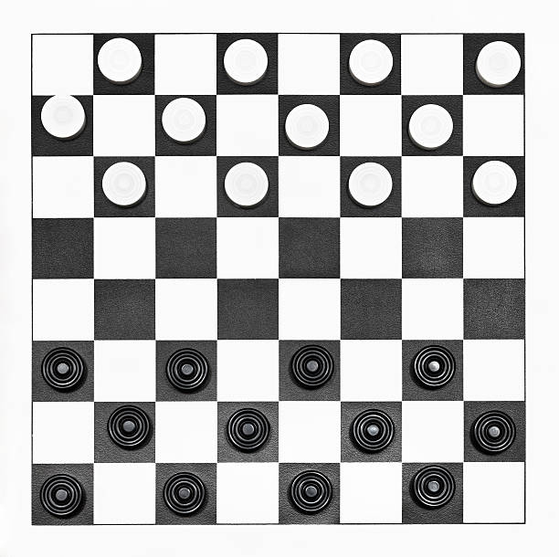 istock top view of starting position on checkers board 482782131