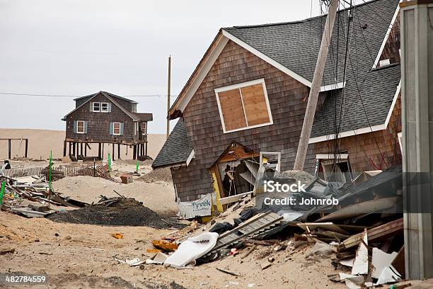 Huragan Uszkodzeń - zdjęcia stockowe i więcej obrazów Hurricane Sandy - Hurricane Sandy, Stan New Jersey, Bez ludzi