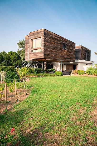 istock Ecological. Modern and Efficient Wooden Design House 482784919