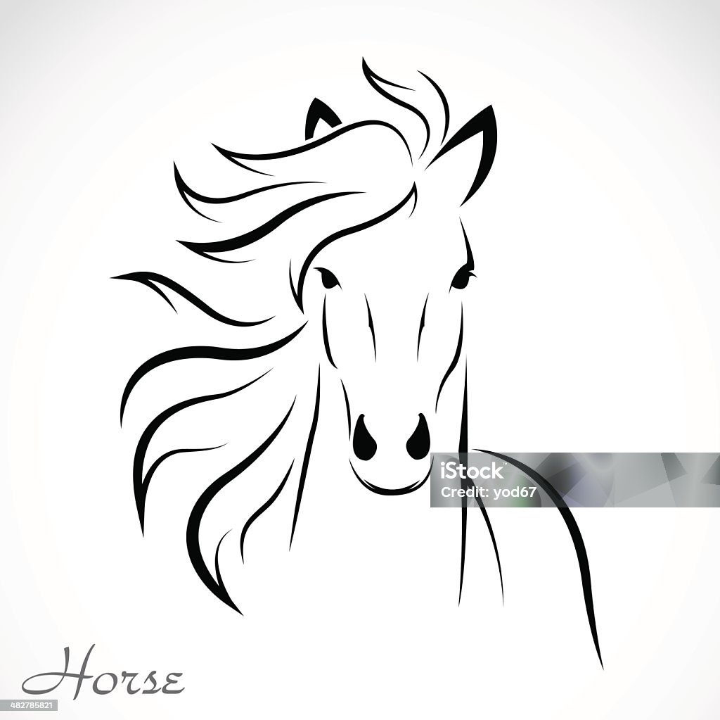 Vector image of an horse Vector image of an horse on white background Abstract stock vector