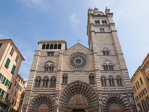 Genoa Cathedral aka Duomo di Genova or Cattedrale di San Lorenzo seat of the Archbishop of Genoa