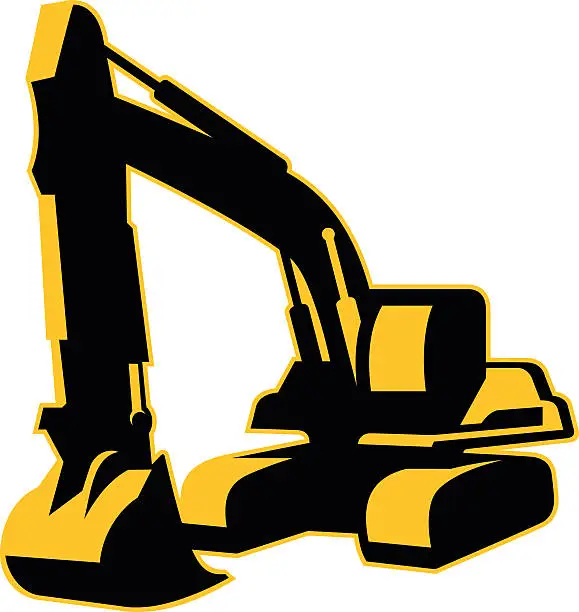 Vector illustration of EXCAVATOR