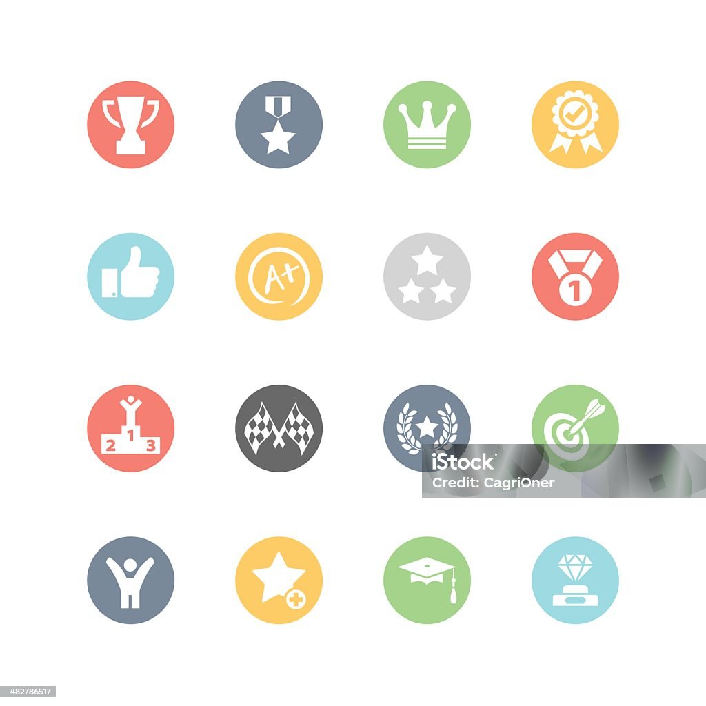 Achievement and Awards Icons : Minimal Style http://www.appwitch.com/cagri/minimal.png Achievement stock vector