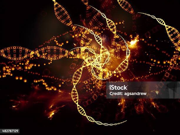 Visualization Of Dna Stock Photo - Download Image Now - Abstract, Arrangement, Atom