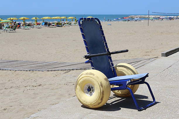 istock Special wheelchair with large floats wheels 482787180
