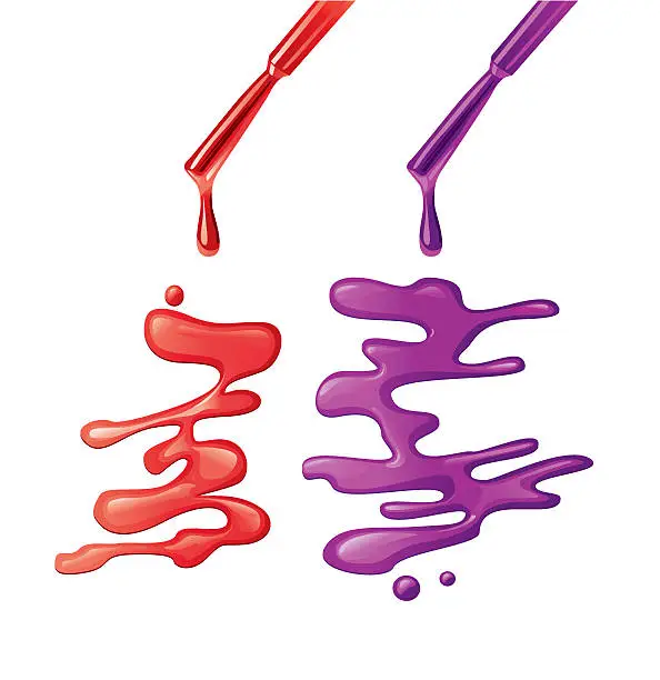 Vector illustration of nail lacquer