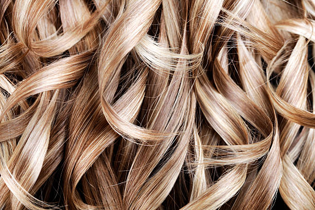 istock Blond Highlight Curly Hair Background 482787707