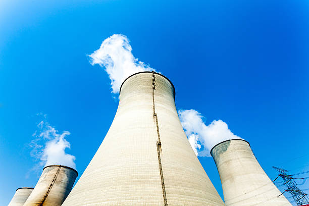 istock Cooling tower in power plant 482789117