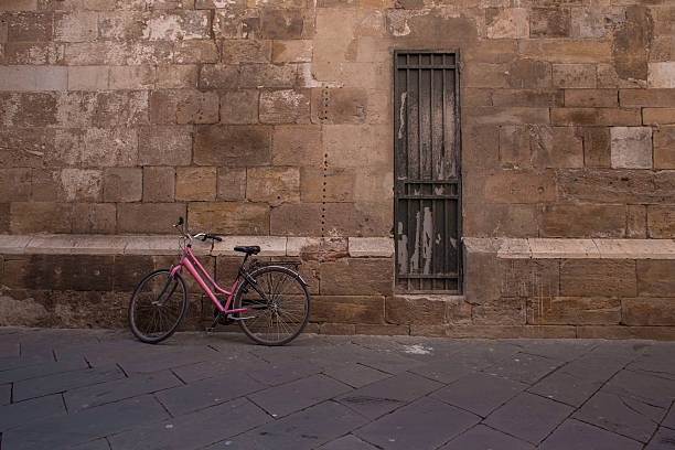 розовый велосипед - 19th century style urban scene horizontal sepia toned стоковые фото и изображения