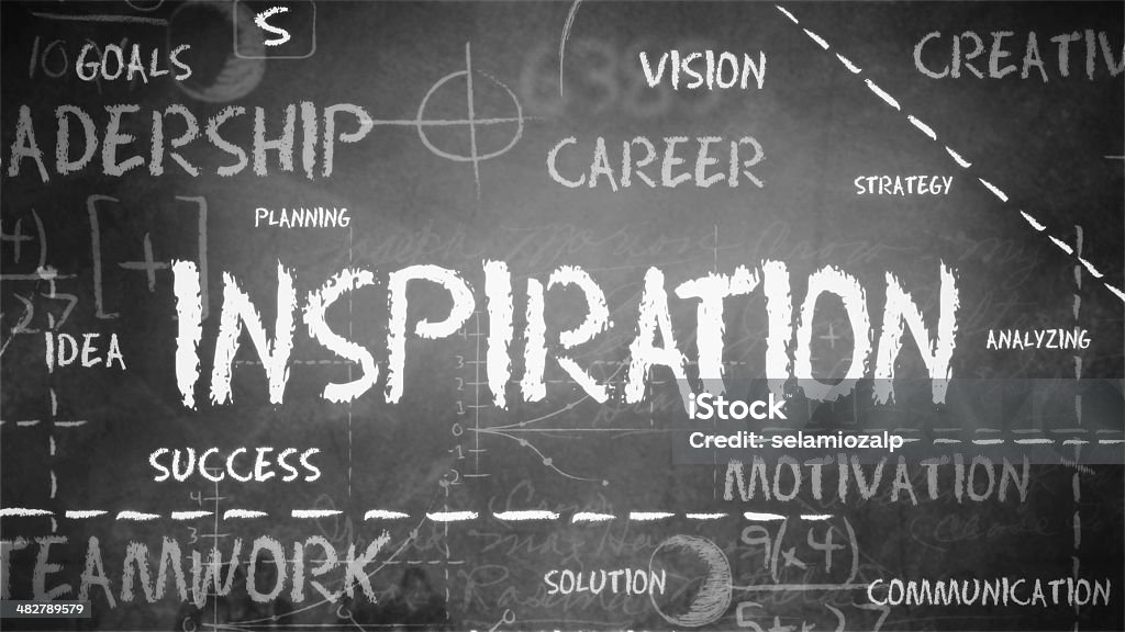 Inspiration on a chalkboard http://i1255.photobucket.com/albums/hh626/tfsselami/edu5.jpg Abstract Stock Photo