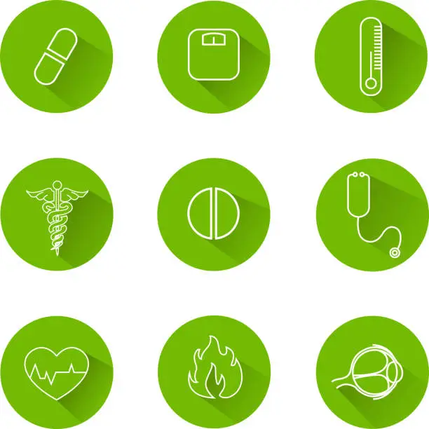 Vector illustration of Medical Icons