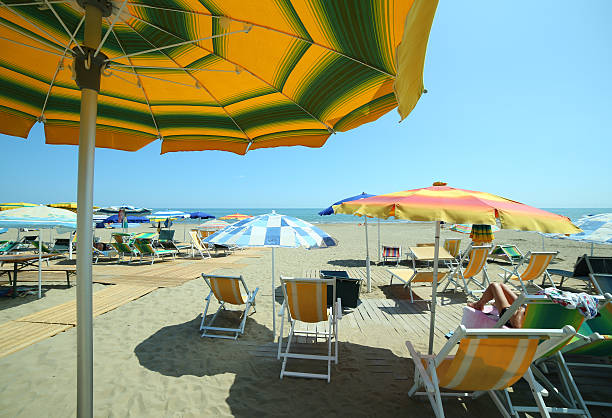 istock colorful parasol on the beach 482794534
