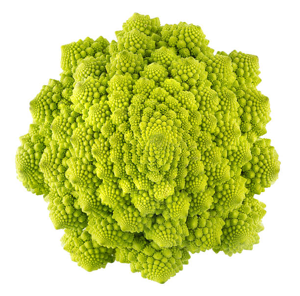 coliflor broccoli - coliflor romanesco fotografías e imágenes de stock