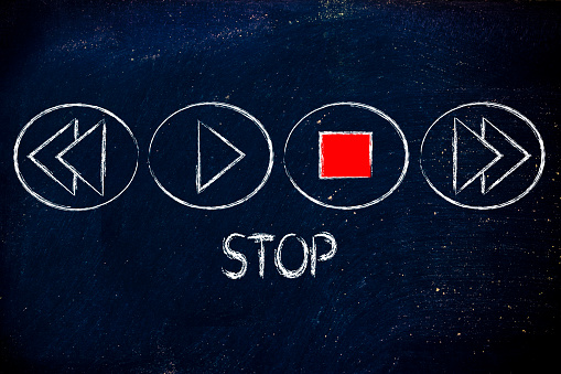 STOP button activated, music or video multimedia device design