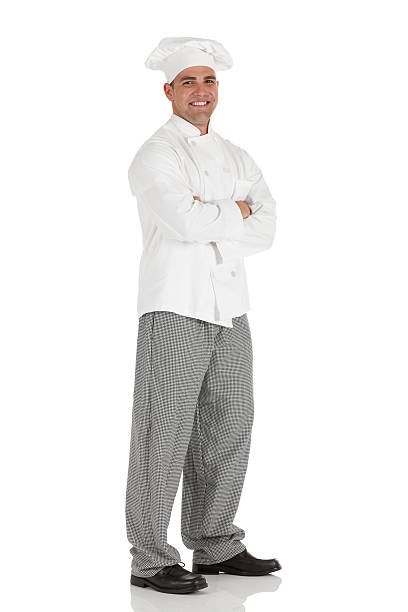 istock Male chef standing with his arms crossed 482801193