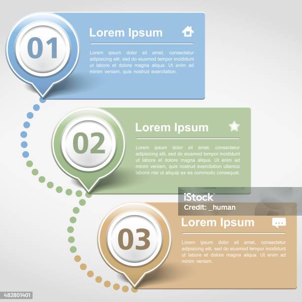 디자인식 형판 세 가지 배너 인포그래픽에 대한 스톡 벡터 아트 및 기타 이미지 - 인포그래픽, 0명, 1