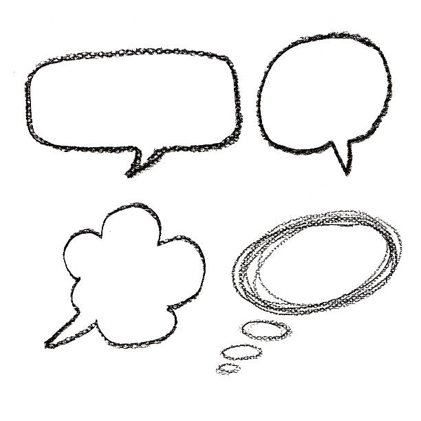 istock hand drawn speech bubbles on  watercolor paper 482801688