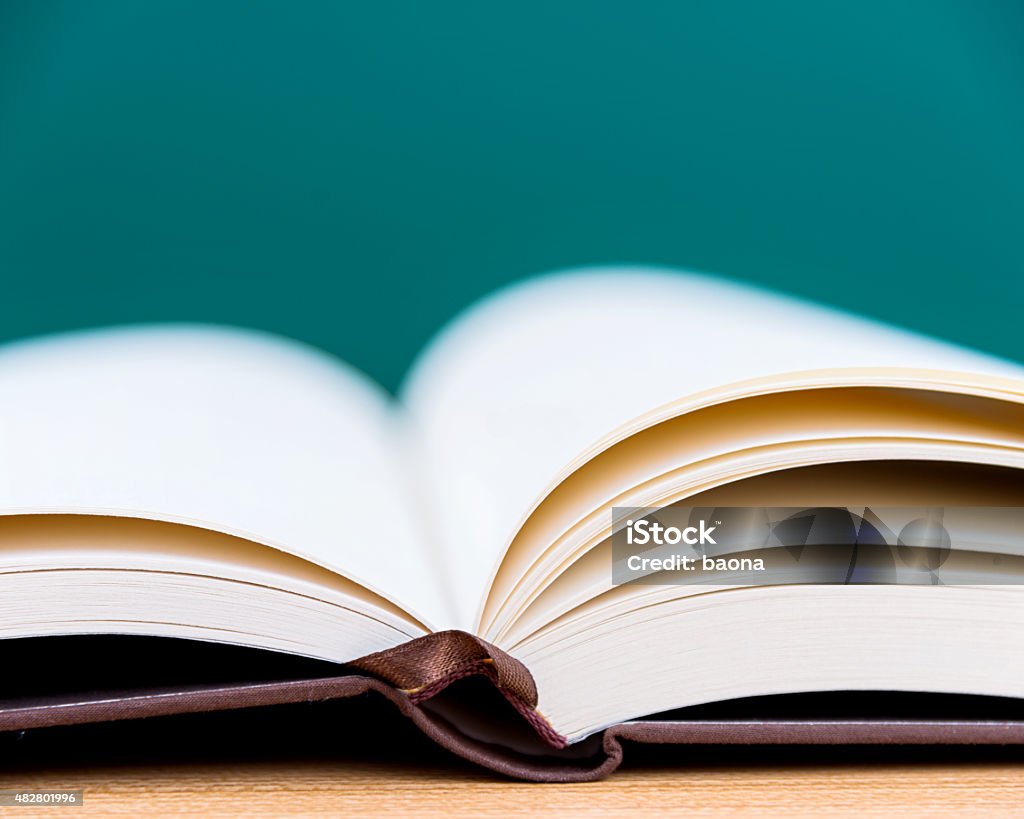 open book Open book on desk. 2015 Stock Photo