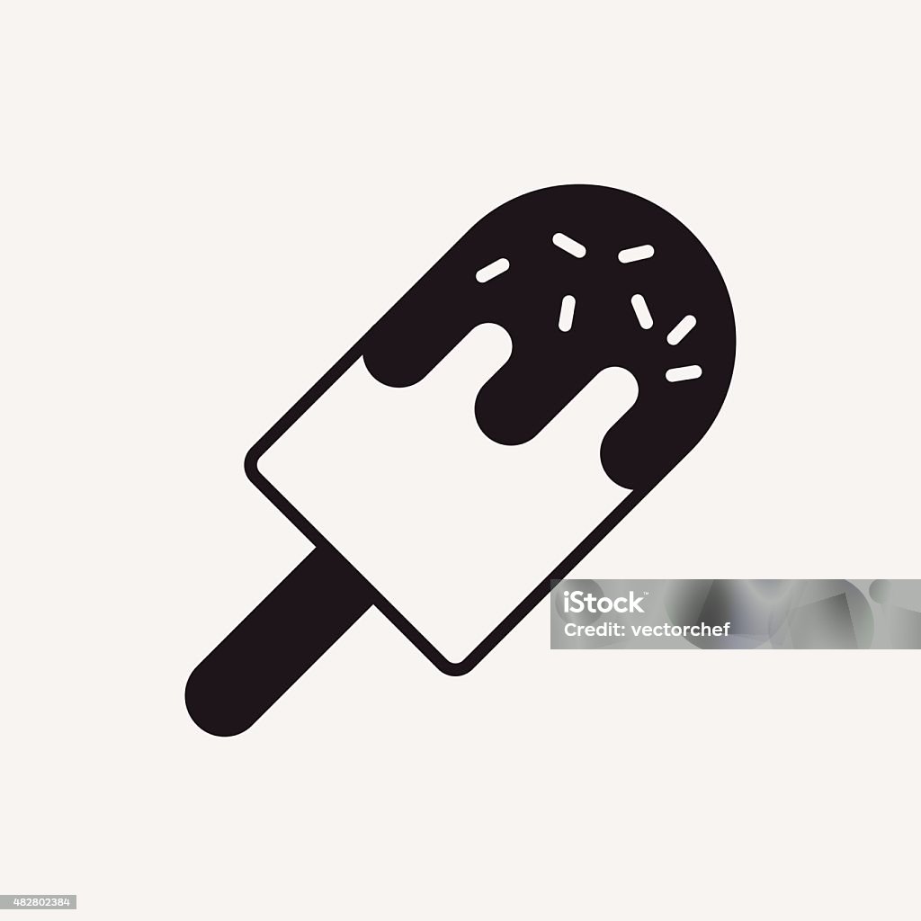 Icono de helado - arte vectorial de 2015 libre de derechos