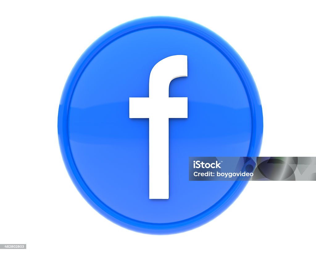 f icon for web  Blue Stock Photo