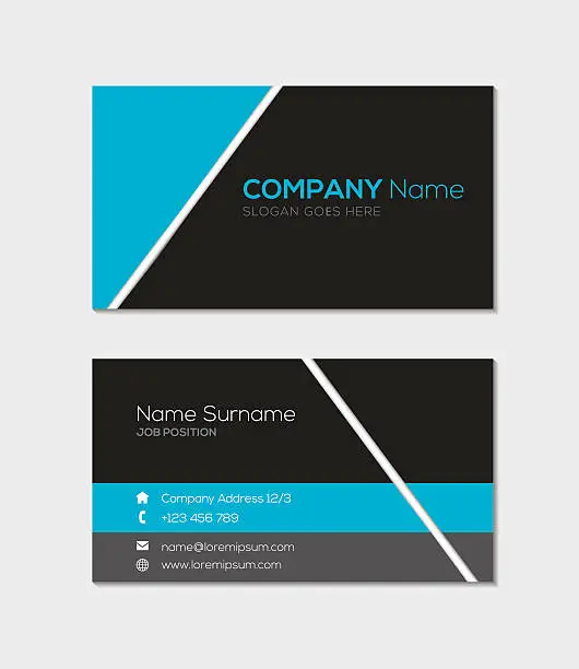 Vector illustration of Business card template