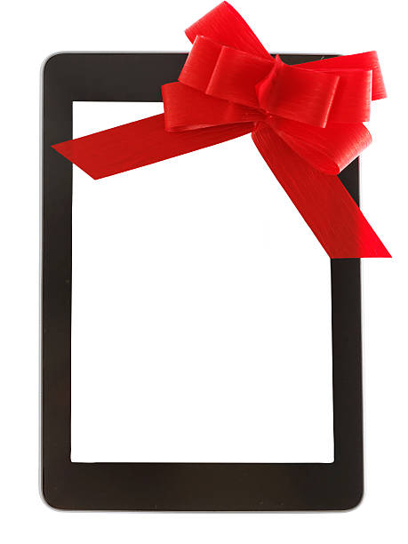 Digital tablet gift (xxxl) stock photo