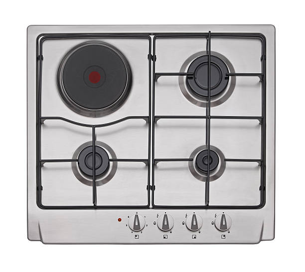 istock Steel gas-electric hob 482803425