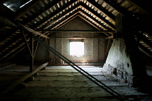 istock Old loft in an abandoned palace 482804217