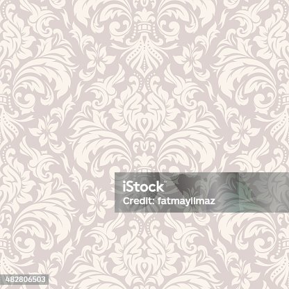 Free Vectors: Vintage background with baroque pattern | Abstract