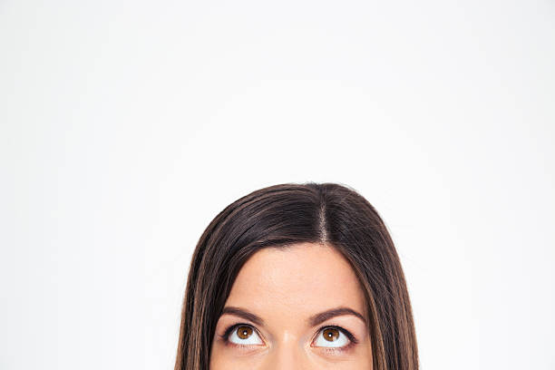 istock Cropped image of a woman looking up 482806526