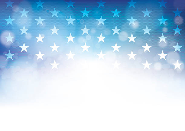 день независимости сша - american flag flag american culture star shape stock illustrations