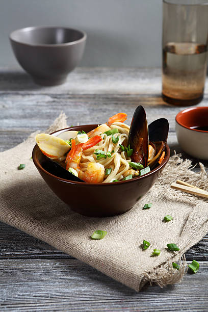 istock noodles with shrimp and sauce 482809556