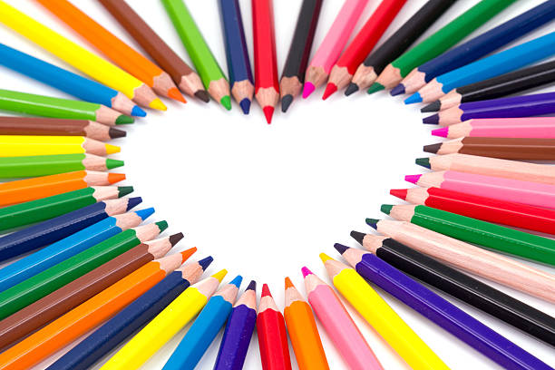 istock Pencils in the shape of a heart. 482810004